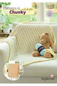 Stylecraft Chenille Chunky Pattern 10247 - Baby Blankets image