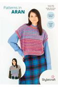 Stylecraft Impressions &amp; Highland Heathers Aran Pattern 10270 - Tank Tops image