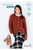 Stylecraft Impressions &amp; Highland Heathers Aran Pattern 10271 - Ribbed Jackets image