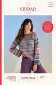 Sirdar Jewelspun with Wool Chunky Pattern 10702 - Whirlpool Sweater