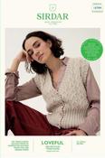 Sirdar Loveful Tweed DK Pattern 10784 - Moss Stitch Vest