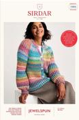 Sirdar Jewelspun with Wool Chunky Pattern 10806 - Metaphoric Cardigan
