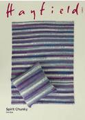 Hayfield Spirit Chunky Pattern 10867 - Crochet Blanket Set