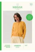 Sirdar Loveful Bio Blend DK Pattern 10912 - Lacewing Sleeve Cardigan