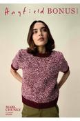 Sirdar Hayfield Bonus Marl Chunky Pattern 10953 - Spin Short Sleeve Sweater image