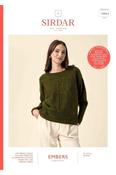Sirdar Embers DK Pattern 10963 - Glimmer Sideways Sweater image