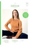 Sirdar Loveful Bio Blend Chunky Pattern 10972 - Propagate Raglan Sweater image