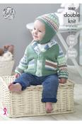 King Cole Cherish &amp; Cherished DK Pattern 5087 - Jackets, Gilet &amp; Hat