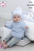 King Cole Big Value Baby DK Pattern 5255 - Sweaters &amp; Hats