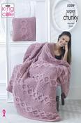 King Cole Big Value Super Chunky Pattern 5339 - Blankets &amp; Cushions