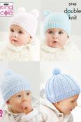 King Cole Comfort DK Pattern 5743 - Hats &amp; Mitts