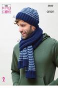 King Cole Fashion Aran Pattern 5860 - Accessories