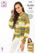 King Cole Tropical Beaches DK Pattern 6123 - Sweater, Cardigan &amp; Tank Top
