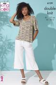King Cole Linendale Reflections DK Pattern 6129 - Ladies Tops