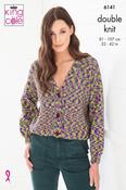 King Cole Jitterbug DK Pattern 6141 - Cardigan &amp; Sweater