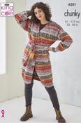 King Cole Hedgerow Chunky Pattern 6201 - Jacket &amp; Waistcoat image