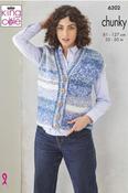 King Cole Hedgerow Chunky Pattern 6202 - Waistcoat &amp; Jacket