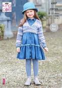 King Cole Homespun Prism Aran Pattern 6307 - Wrap Cardigans