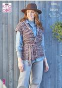 King Cole Homespun Prism Aran Pattern 6308 - Jacket &amp; Gilet