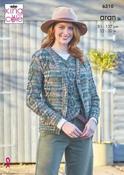 King Cole Homespun Prism Aran Pattern 6310 - Tank &amp; Cardigan