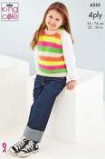 King Cole Tiptoe 4 Ply Pattern 6335 - Slipover &amp; Waistcoat