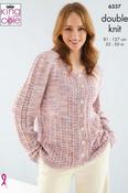 King Cole Linendale Reflections DK Pattern 6337 - Cardigan &amp; Waistcoat