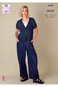 King Cole Firefly Aran Pattern 6449 - Tunic &amp; Cardigan