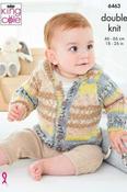 King Cole Fjord Baby DK Pattern 6463 - Jackets