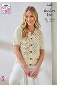 King Cole Linendale DK Pattern 6482 - Cardigan &amp; Sweater