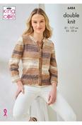 King Cole Beaches DK Pattern 6484 - Top &amp; Cardigan