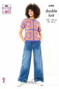 King Cole Cottonsoft DK Pattern 6488 - Crochet Tops