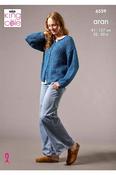 King Cole Firefly Aran Pattern 6559 - Cardigan &amp; Sweater