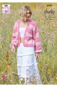 King Cole Flair Solo Chunky Pattern 6597 Sweater &amp; Cardigan