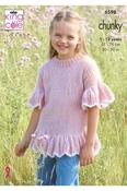 King Cole Flair Solo Chunky Pattern 6598 - Sweater, Cardigan &amp; Tank Top