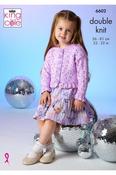 King Cole Dazzle DK Pattern 6602 - Cardigan &amp; Sweater