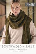 MODE at Rowan Chunky Wool Pattern MIP19 - Southwood Sleeveless Coat &amp; Salle Snood by Quail Studio