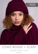 MODE at Rowan Mohair Soft Pattern MIP95 - Como Beanie &amp; Scarf by Quail Studio
