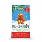 Fred the Gingerbread Amigurumi Crochet Decoration Kit image