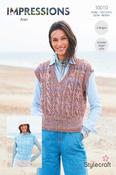 Stylecraft Impressions Aran Pattern 10010 - Tank Tops
