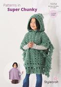 Stylecraft Cloudlike Super Chunky Pattern 10254 - Crochet Ponchos image