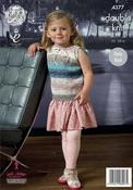 King Cole Shine Pattern 4377 - Cardigan and Top - NOW €1.00 image