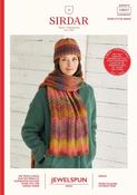 Sirdar Jewelspun Aran Pattern 10027 - SCARF &amp; HAT