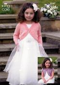 King Cole Galaxy DK Pattern 3547 - Long, short &amp; cap sleeved Boleros