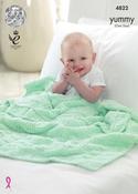 King Cole Yummy Pattern 4822 - Blankets