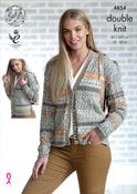 King Cole Drifter DK Pattern 4854 - Ladies Cardigans