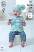 King Cole Cherish Dash &amp; Cherished DK Pattern 4898 - Baby Set