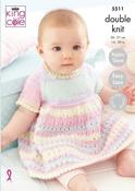 King Cole Beaches DK Pattern 5511- Dress, Matinee Coat &amp; Blanket
