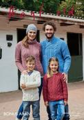 Hayfield Bonus Aran Pattern 8166 - Sweaters for the Family