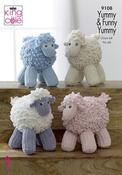 King Cole Funny Yummy &amp; Yummy Chunky Pattern 9108 - Sheep