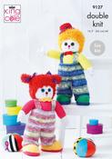 King Cole DK Knitting Pattern 9127 - Splishy &amp; Splashy Clowns Toys